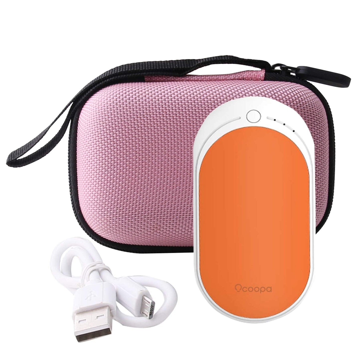 WERJIA Hard Carrying Case for OCOOPA/KARECEL/KAJURY Rechargeable Hand Warmers (Pink)