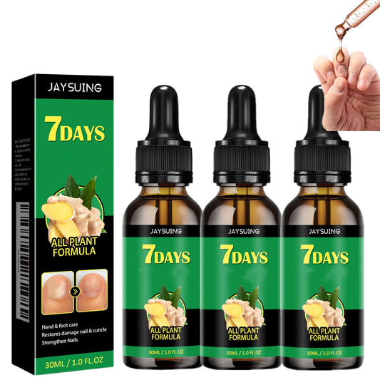 3Pcs Ginger Nail Treatment,7days Nail Treatment,Nail Growth Serum,Ginger Nail Treatment Nail Support Nail Care, Ginger Cuticle Care Oil for Nails Strengthener Oil(30ml)