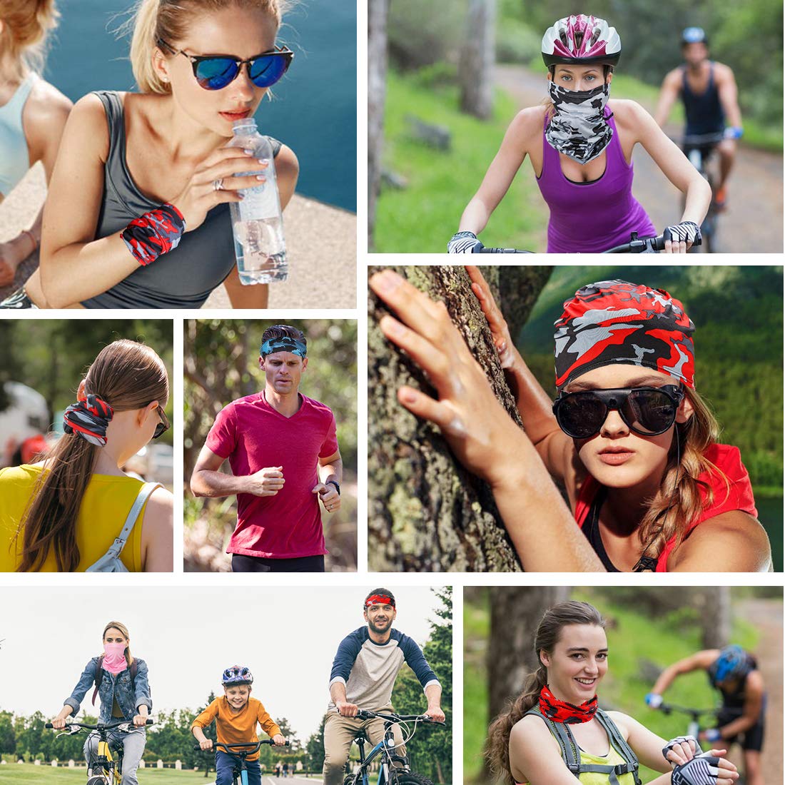 Uneam Men's Standard Balaclava, Camouflage(6 Pack), 5 1/8