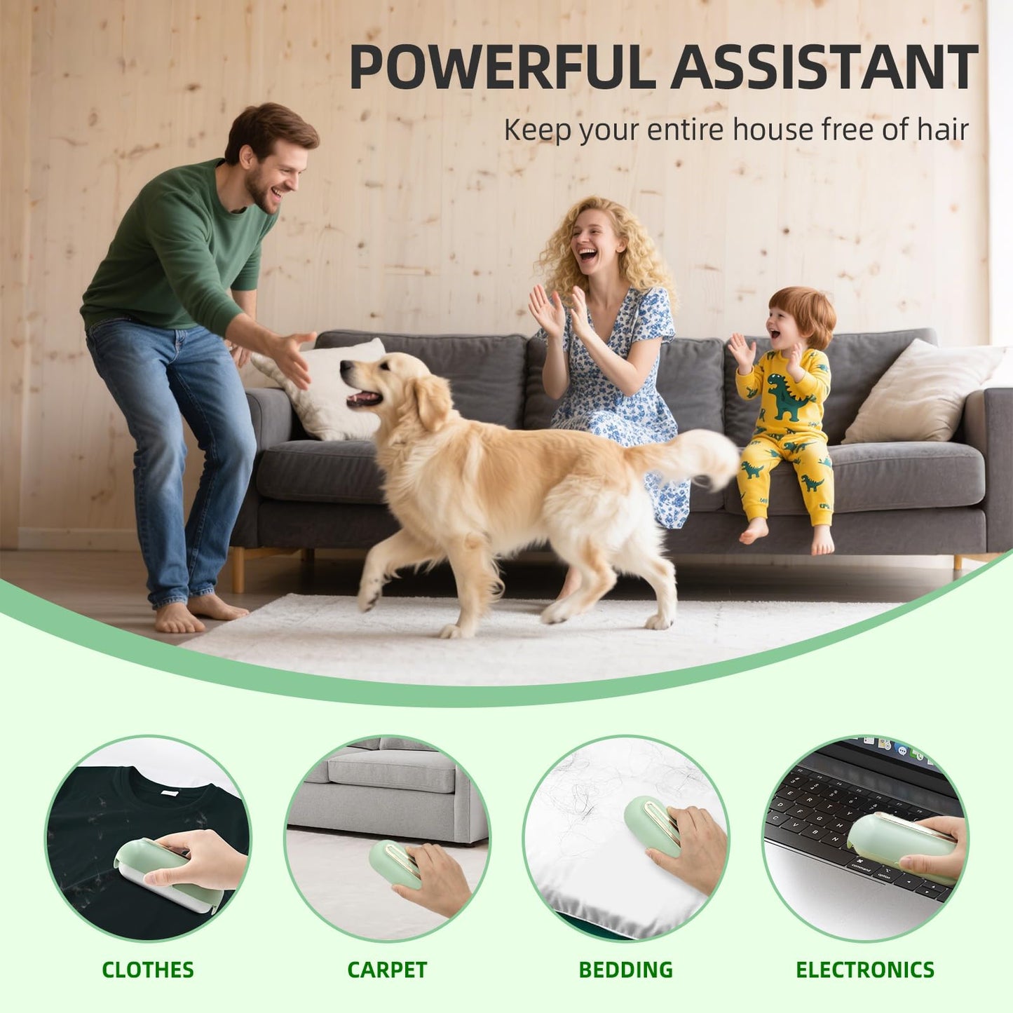 Kearning Reusable Lint Roller Large Surface Lint Remover Dog Cat Pet Hair Cleaner with Cover Sticky Remover for Clothes Sofa Carpet Washable Gel Lint Rollers for Pet Hair Extra Sticky Portable