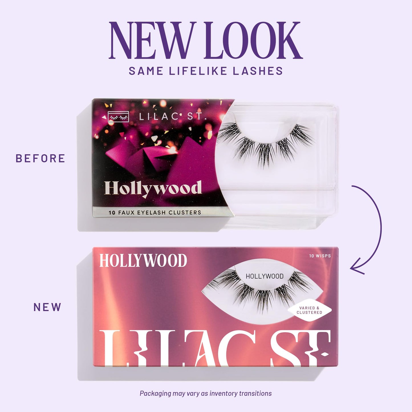 Lilac St - Hollywood Glamorous Faux Eyelash Clusters (10mm) - Wispy & Spiky - DIY Lash Extension Wisps - Lightweight & Lifelike - Lasts 10 Days - Korean Silk - Cruelty Free, Vegan - 10 Lashes