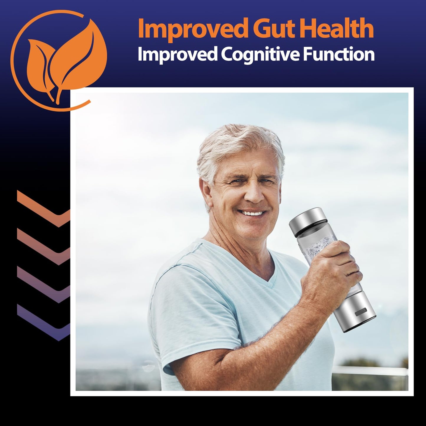 Fakllod Hydrogen Water Bottle Generator, Portable Rechargeable aquahealth Hydrogen Water, Hydrogen Water Ionizer Machine, with SPE/PEM Technology, for Home Office Travel Fitness Drinking