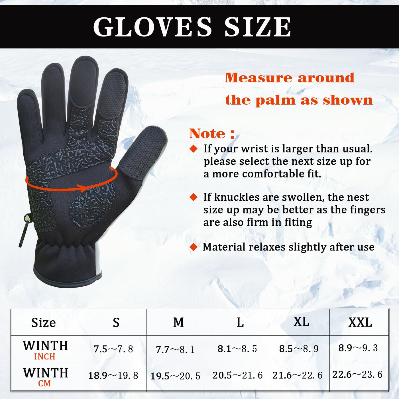 Drasry Neoprene Ice Fishing Gloves Touchscreen 3 Cut Fingers Warm Cold Weather Suitable for Men and Women Fly Fishing Photography Motorcycle Running Shooting (Gray/Black XL)