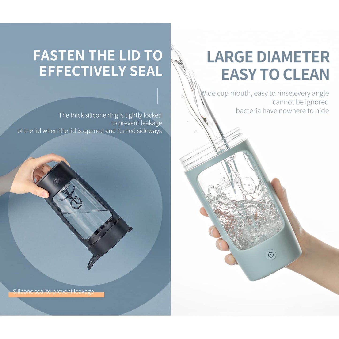 Daasigwaa Electric Shaker Bottle, Blender Bottles For Protein Mixes, | Tritan | BPA Free| Portable Mixer Cup, Rechargeable Shake Cups And Meal Replacement Shakes, 22 oz(Pink)