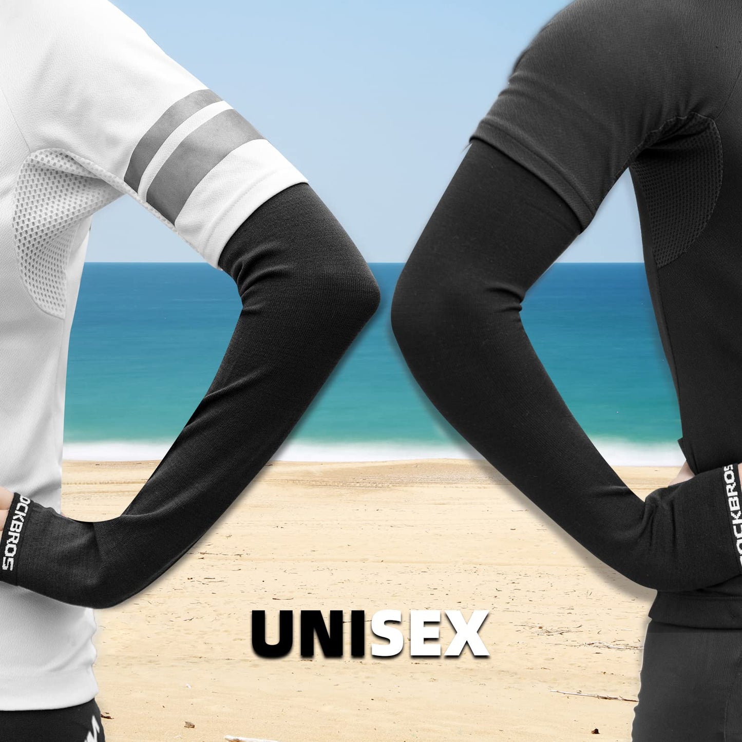 ROCKBROS Winter Arm Warmer Knit Long Arm Sleeves Warm for Women Men Running Cycling Sports Fingerless Driving Gloves