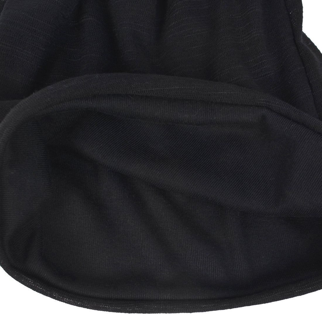 VECRY Men Slouch Hollow Beanie Thin Summer Cap Skullcap (Black1)