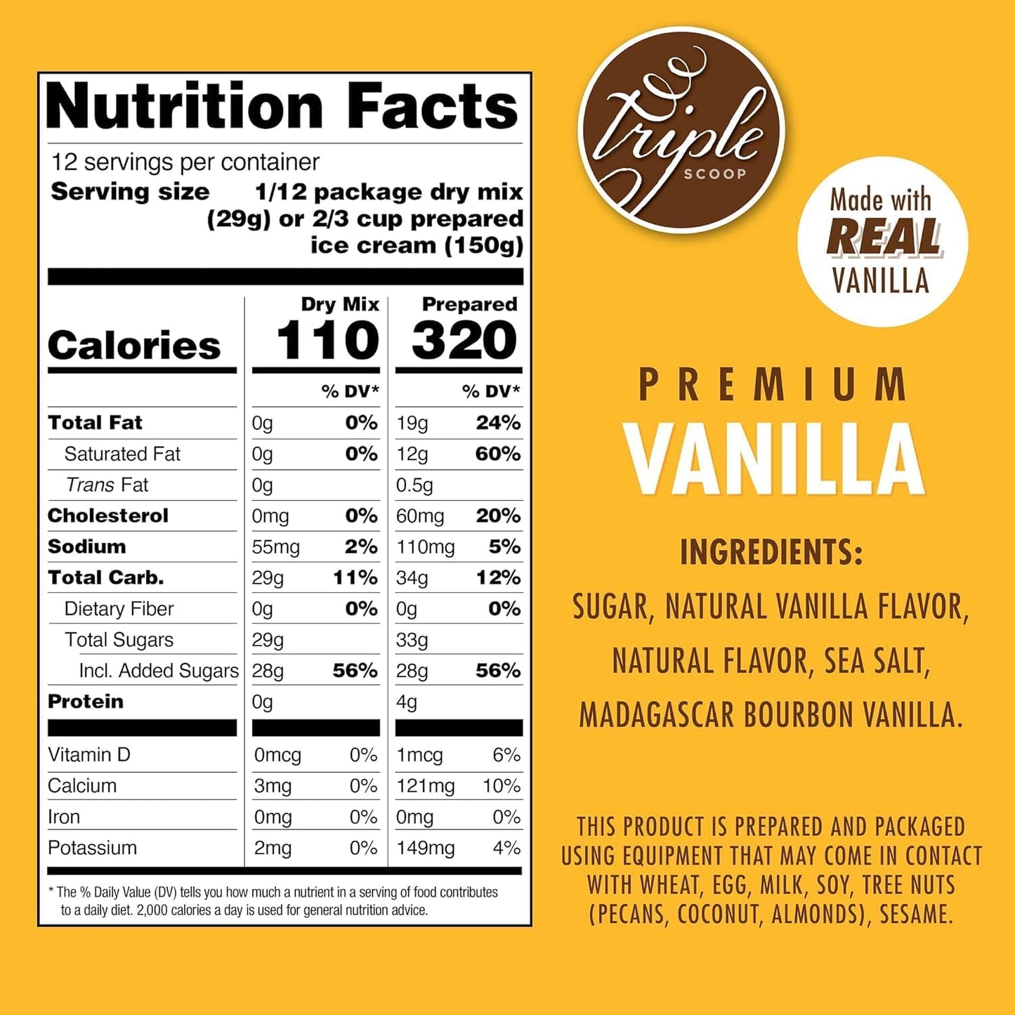 Triple Scoop - Variety Pack (4) Ice Cream Mix, Mix For Ice Cream Maker. Simple, Easy, Delicious. From Gourmet Mix To Maker in 5 Minutes. Made in USA (Vanilla, Chocolate, Strawberry, Mint Choc Chip)