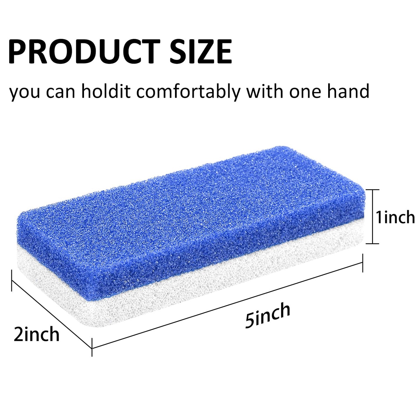 8 Pack Pedicure Foot Pumice Stone for Feet Hard Skin Callus Remover and Scrubber