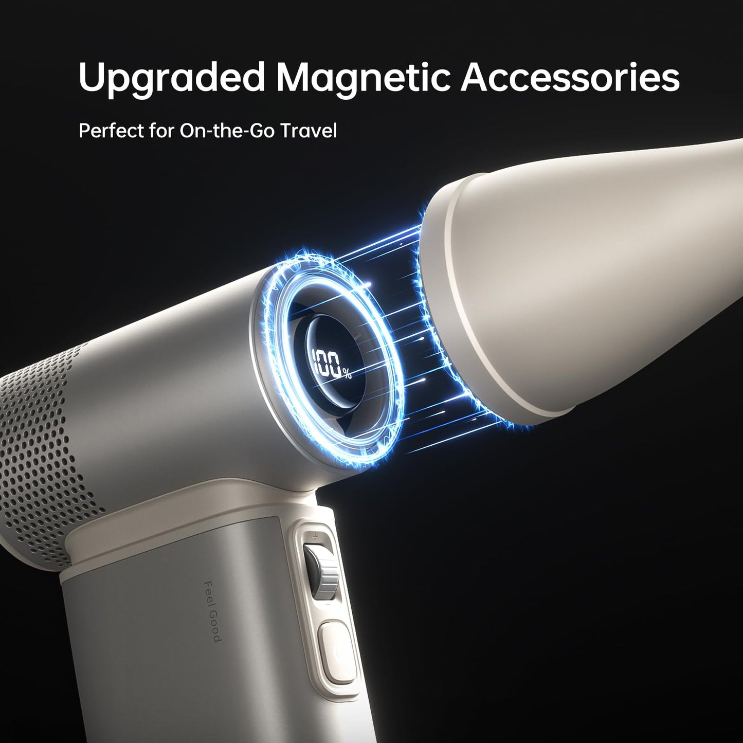 JISULIFE Portable Handheld Fan Ultra2, 9000mAh Max 25 Hrs, 5 IN 1, 100 Speed Turbo Fan Rechargeable 18W Power Bank with Flashlight, Metal Shell Multi-Function Travel Essentials Gifts for Men-Brown