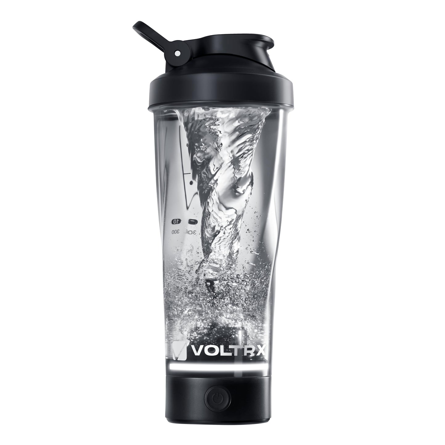 VOLTRX VortexBoost Electric Shaker Bottle, USB C Rechargeable Protein Shake Mixer, Shaker Cups for Protein Shakes and Meal Replacement Shakes, BPA-Free, Made with Tritan, Black