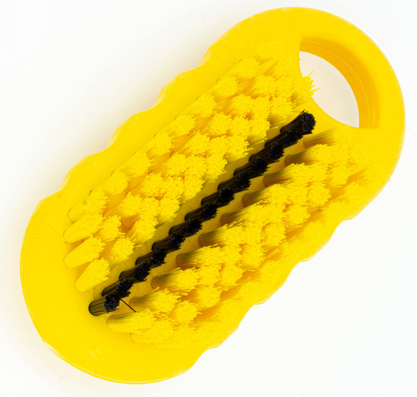SPARTA Nail Scrub Brush Commercial-Grade, Heavy-Duty Hand and Fingernail Brush with Stiff Bristles for Gardeners, Mechanics, And Foodservice Personnel, Plastic, 5 Inches, Yellow