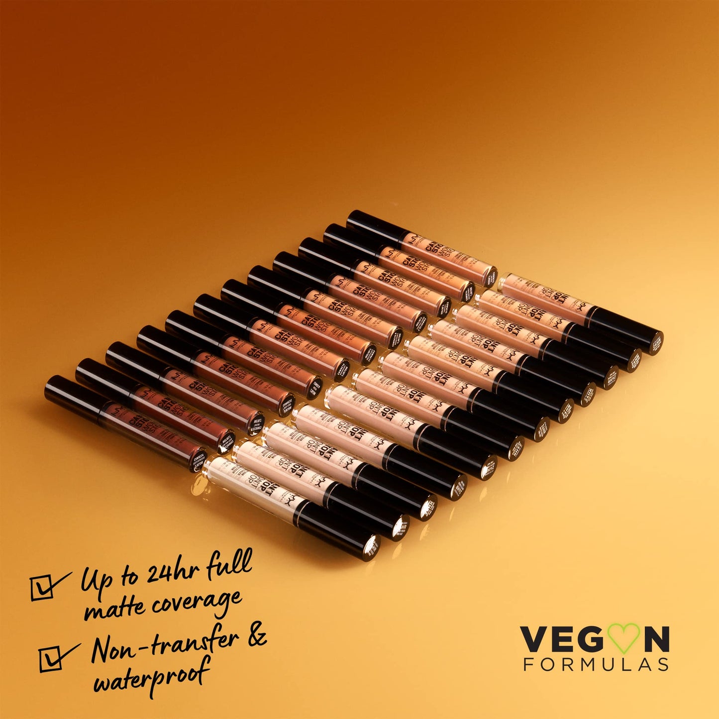 NYX PROFESSIONAL MAKEUP Can't Stop Won't Stop Contour Concealer, 24h Full Coverage Matte Finish - Warm Caramel