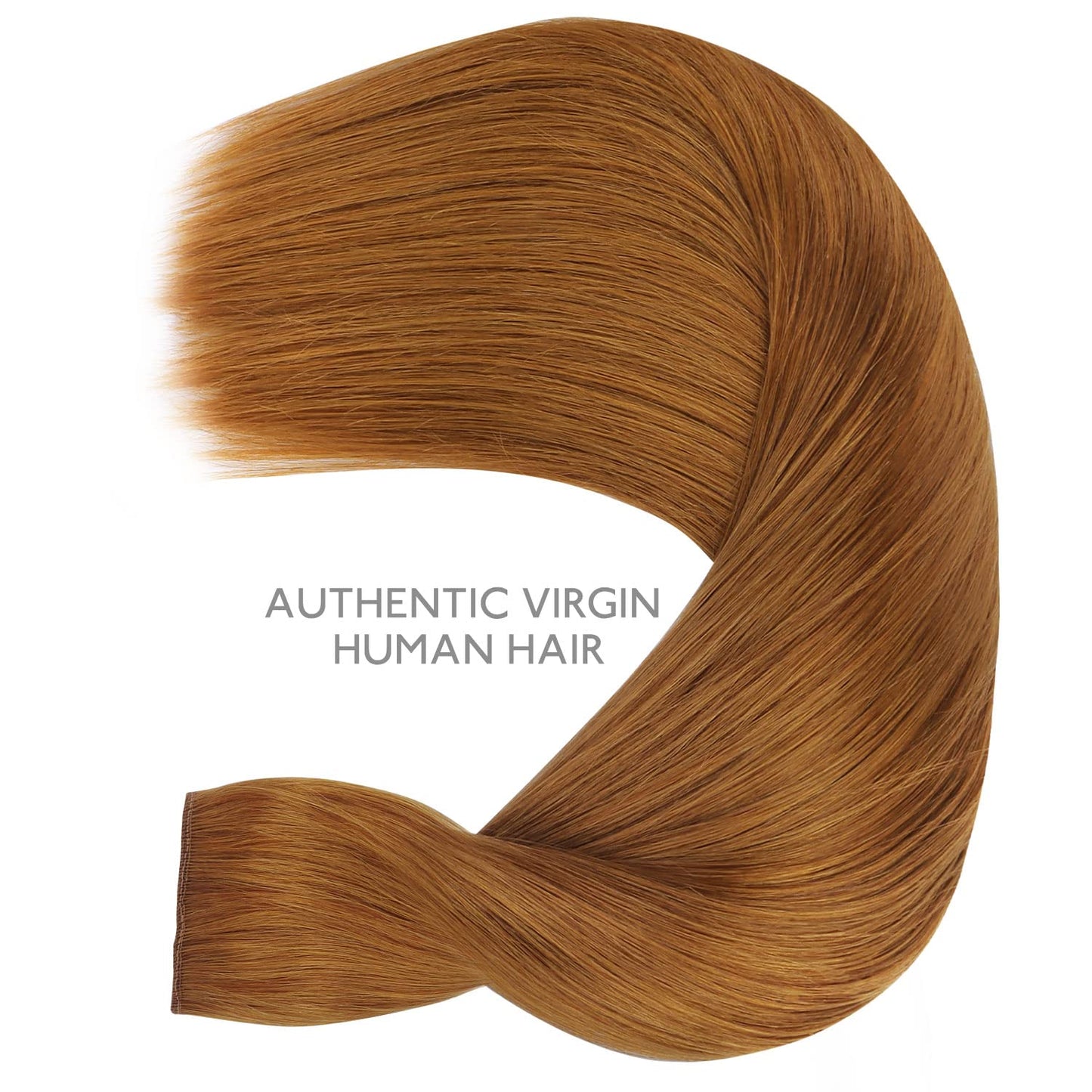 WENNALIFE Wire Hair Extensions (Increase 50% Lifespan) Real Human Hair 12 inch 70g Auburn Ginger Remy Wire Hair Extensions Invisible Transparent Fish Line Straight Real Hair Extensions