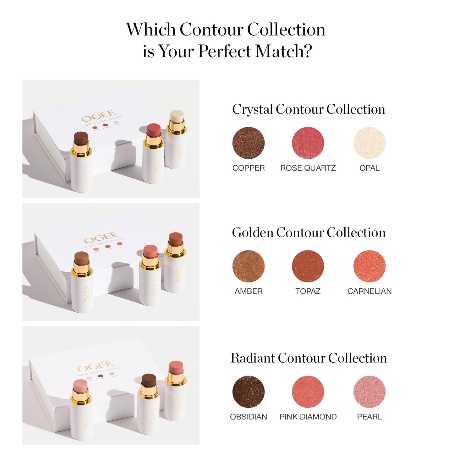 Ogee Sculpted Face Stick (ROSE QUARTZ - ROSE BLUSH) Certified Organic Blush Stick - Multi-Use Cream Blush Stick for Cheeks, Lips & Face