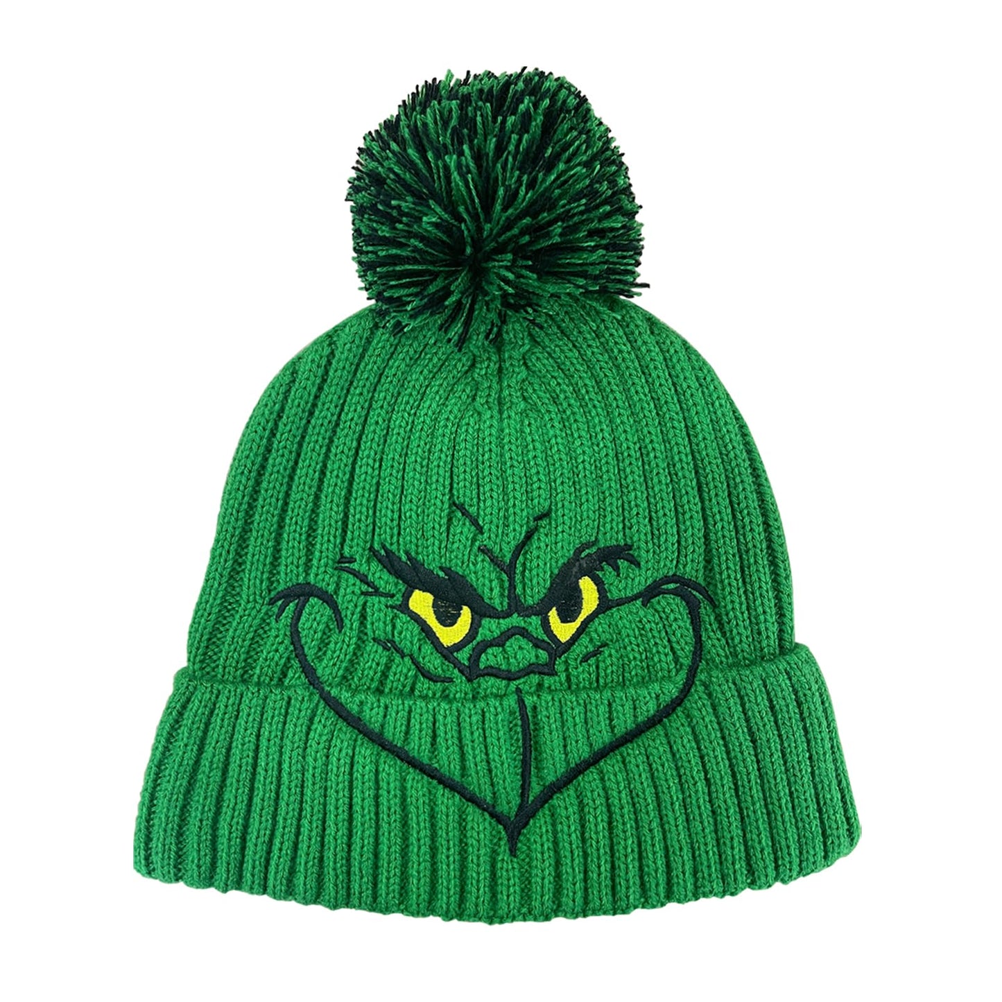 The Grinchmas Christmas Beanies Hats Men Women, Christmas Beanies Green Hat Slouchy Warm Cap Big Face Hats for Men and Women (US, Numeric, 5 1/8, Standard, Green)