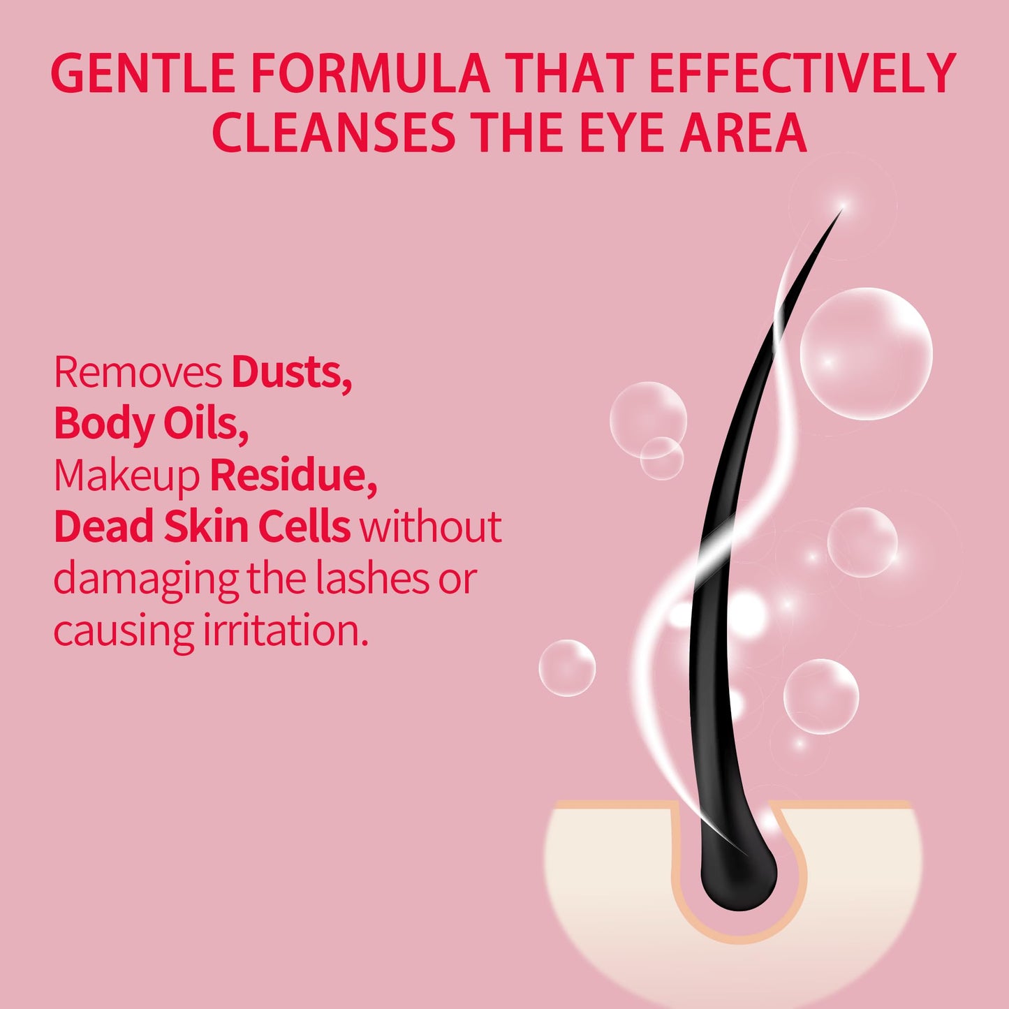 TWILASH BY DLY Lash Shampoo Bulk, Eyelash Cleanser for Extensions 2 Liters, Safe Makeup Remover, Non-irritating or Burning Eyelid Foaming Cleanser for Professional Salon and Home Use (Rose-2L)