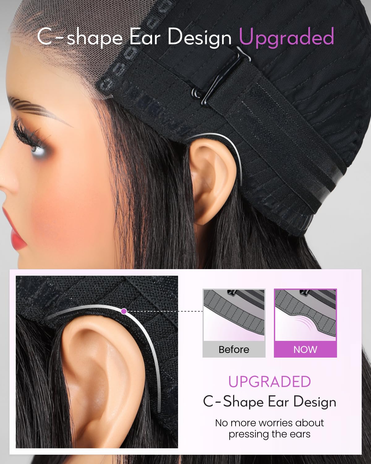 Arabella 5x6 Ready to Go Glueless Wigs Human Hair 230% Density Lace Front Wigs 12A Human Hair Pre Cut Lace Pre Plucked Bleached Knots Ocean Wave Wig Human hair (16inch, 5x6 Ocean Wave Wig)