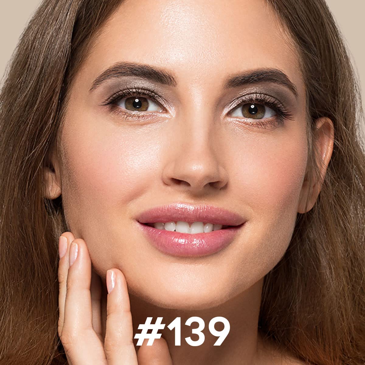 LUXAZA Cream Single Eyeshadow Stick with Blending Brush, Hypoallergenic Eye Shadow Makeup, Pro Waterproof & Long Lasting Eye Brightener, Eyeshadow Pencil Crayon Shimmer #139