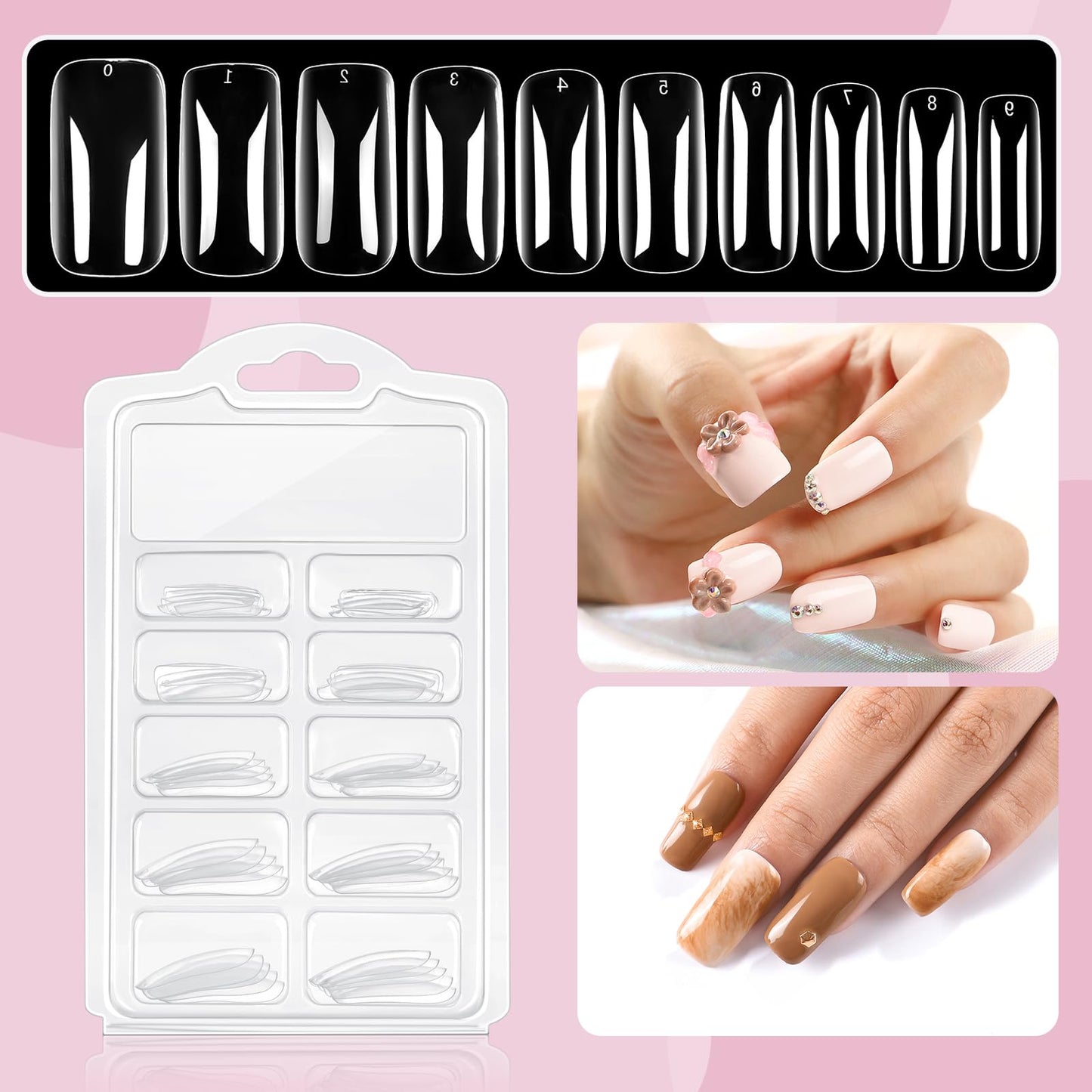 Gel Nail Polish Kit with U V Light 5 Colors Pink Red Nude Black White Gel Polish Kit Base Top Coat Nail Tips Nail Art Stickers Manicure Starter Kit Gifts for Women Salon DIY