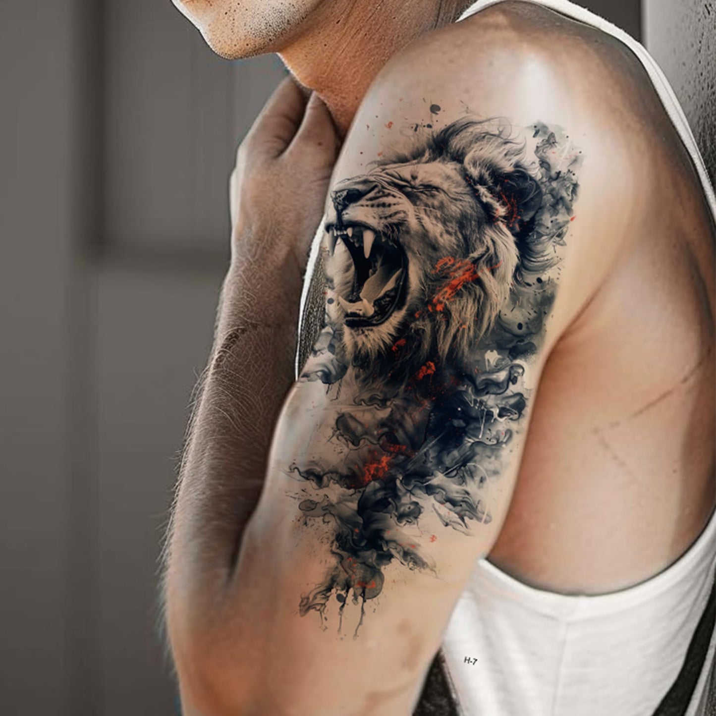 Everjoy 25 Sheets Tough Beast Temporary Tattoo Stickers, 12 Sheets Large Arm Watercolor Animals Fake Tattoos, 13 Pcs Small Animals Tattoo Stickers For Men and Women