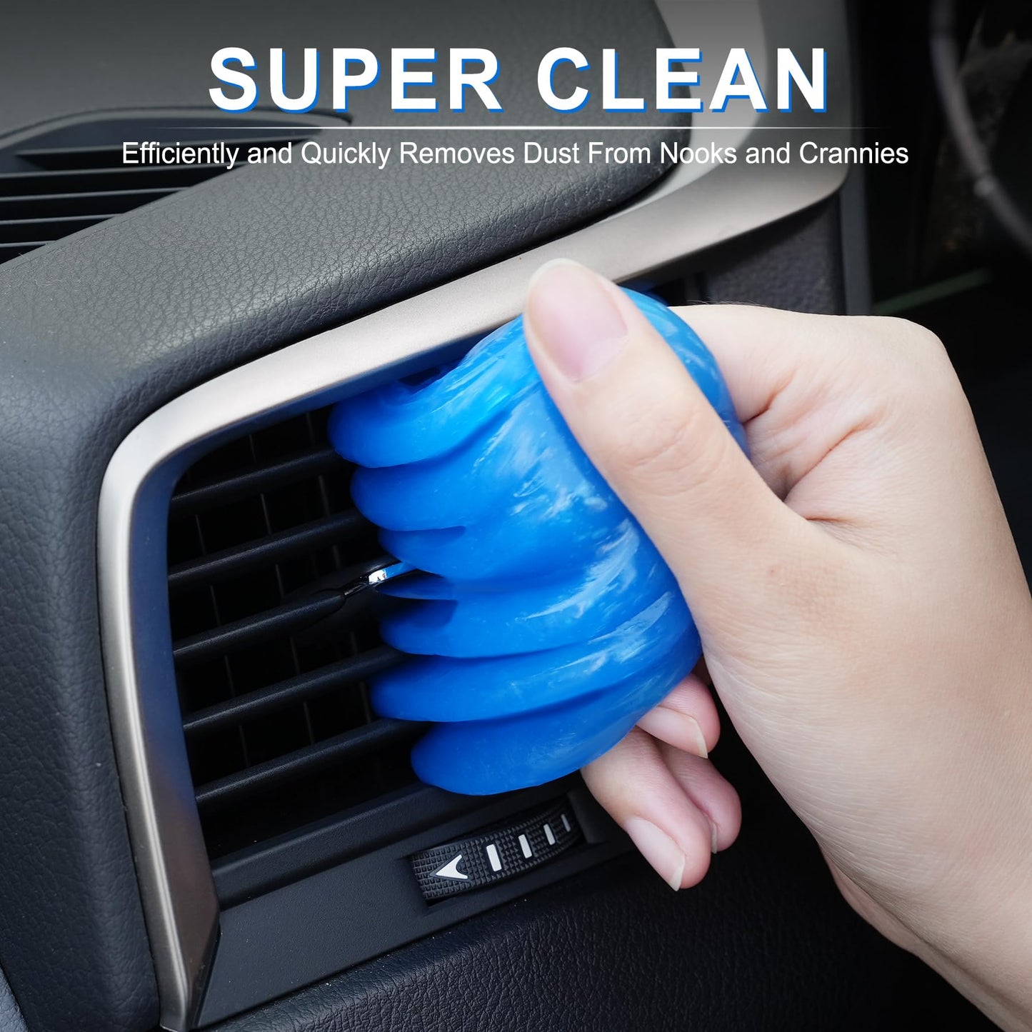 JUSTTOP Car Cleaning Gel Detailing Putty,Automotive Interior Cleaning Slime,Car Vent Cleaning Kit for Car and Keyboard,Putty Cleaning Car Accessories Blue