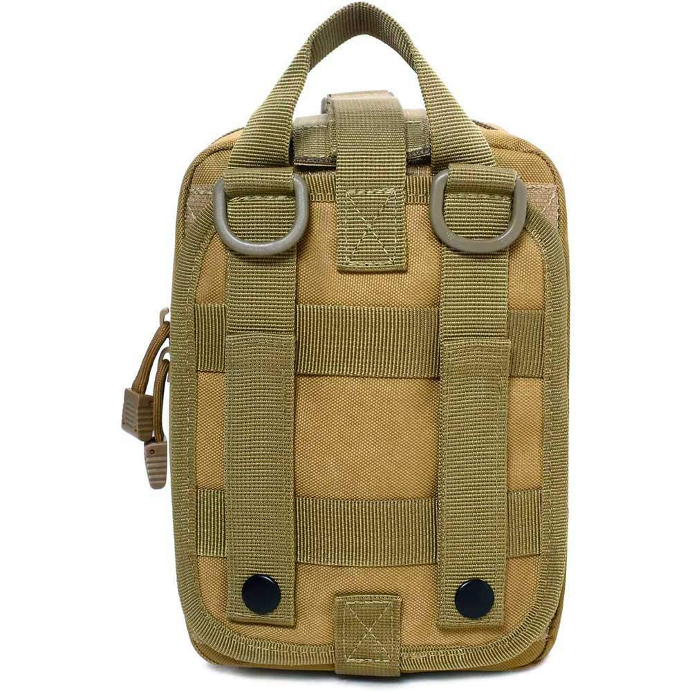 Ifak Pouch, Molle Medical Pouch Rip Away, Tactical First Aid Pouches Empty, Duty Belt EMT Bag Only for Hiking Survival Camping (Coyote)