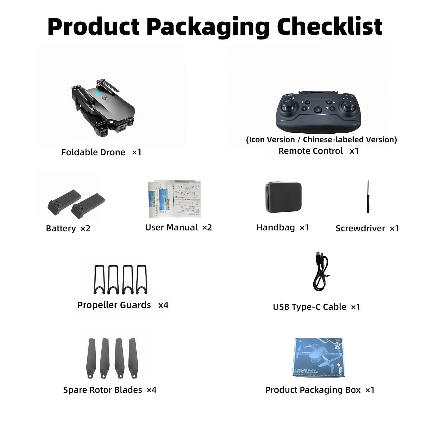 Smart Drone with Camera for Kids & Beginners, Foldable HD FPV Drone with Auto Hover, 2 Batteries, Follow Me | Kit for Outdoor Adventures & STEM Learning Toy (Child-Safe & Rugged Design)