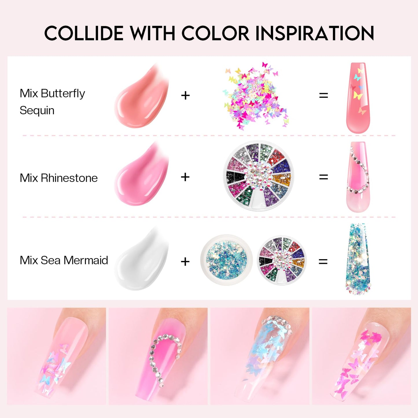 Poly Gel Nail Kit for Beginners: 15 Colors Gel Extension Nail Kit with U V Light for Women Girls