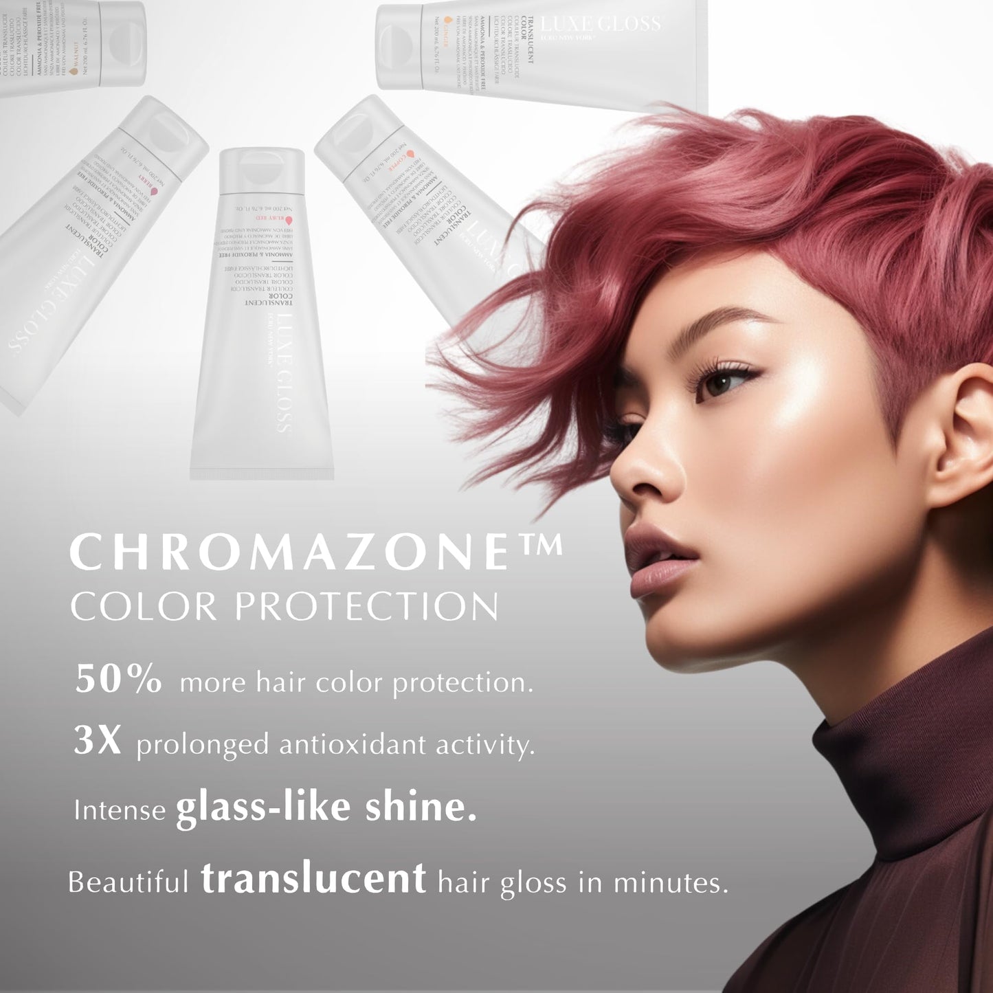 ECRU New York LUXE GLOSS Hair Gloss for Enhanced Color and Glass-Like Shine, Coffee
