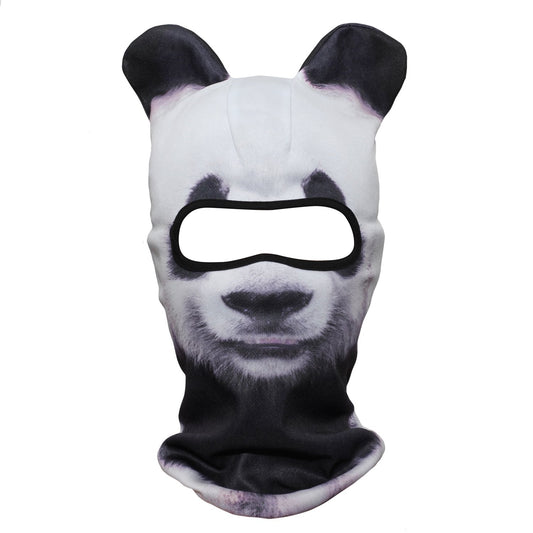 WTACTFUL 3D Animal Ears Balaclava Windproof Face Mask Sun Protection for Skiing Snowboard Cycling Motorcycle Music Festivals Raves Halloween Party Summer Winter Cold Weather Outdoor Panda MEB-01