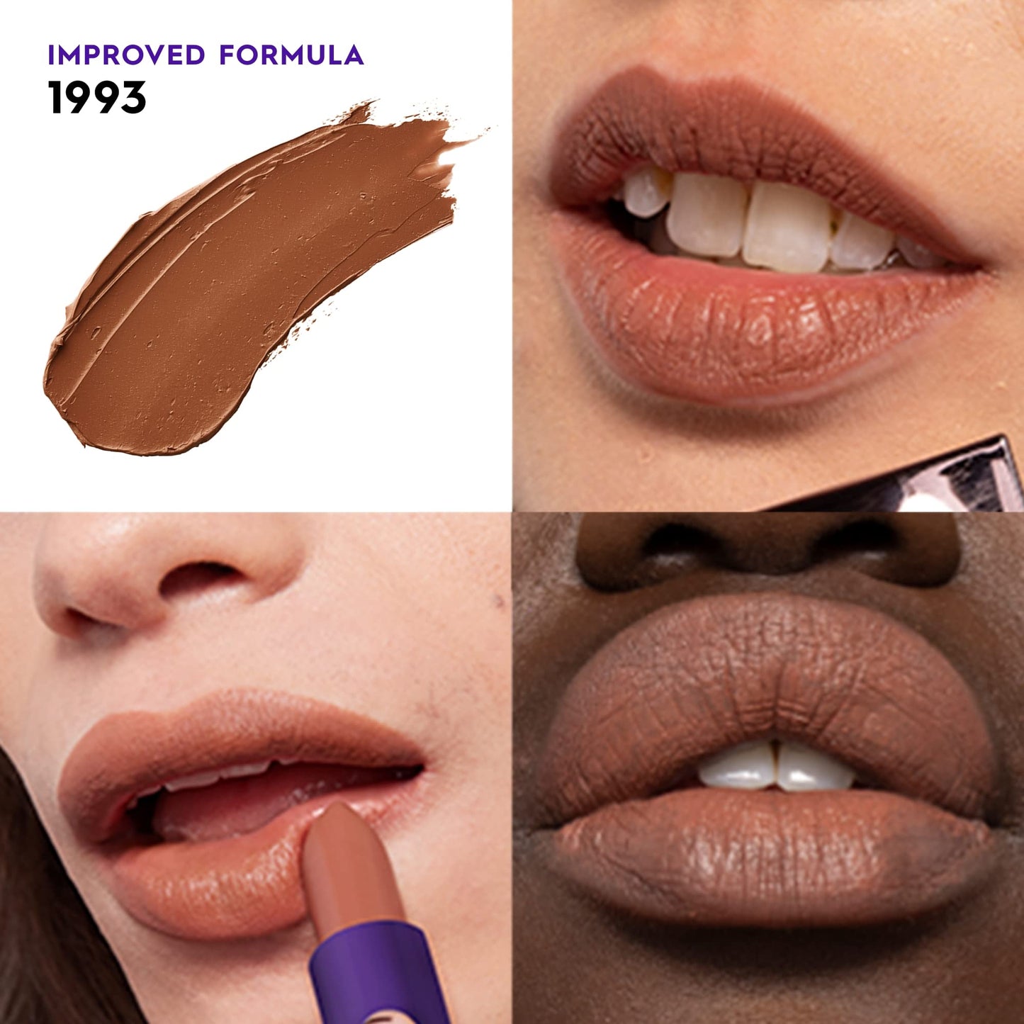 URBAN DECAY Vice Hydrating Lipstick (1993 - Medium Taupe Brown - Matte Finish), Creamy Formula, Moisturizing Lip Color with Aloe Vera & Avocado Oil, Vegan, Cruelty-free - 0.11 oz