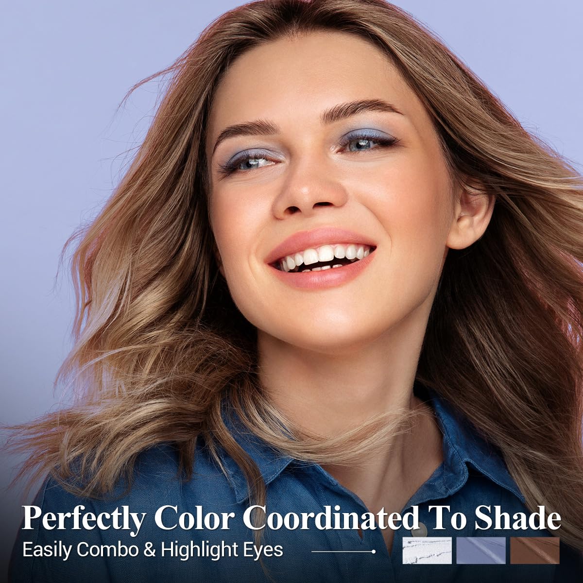 LUXAZA PRO Neutral Eyeshadow Stick Makeup Set, Metallic Shimmer Matte Cream Eye Shadow Eyeliner Brightener Pencil Crayon - Classic 6PCS A010