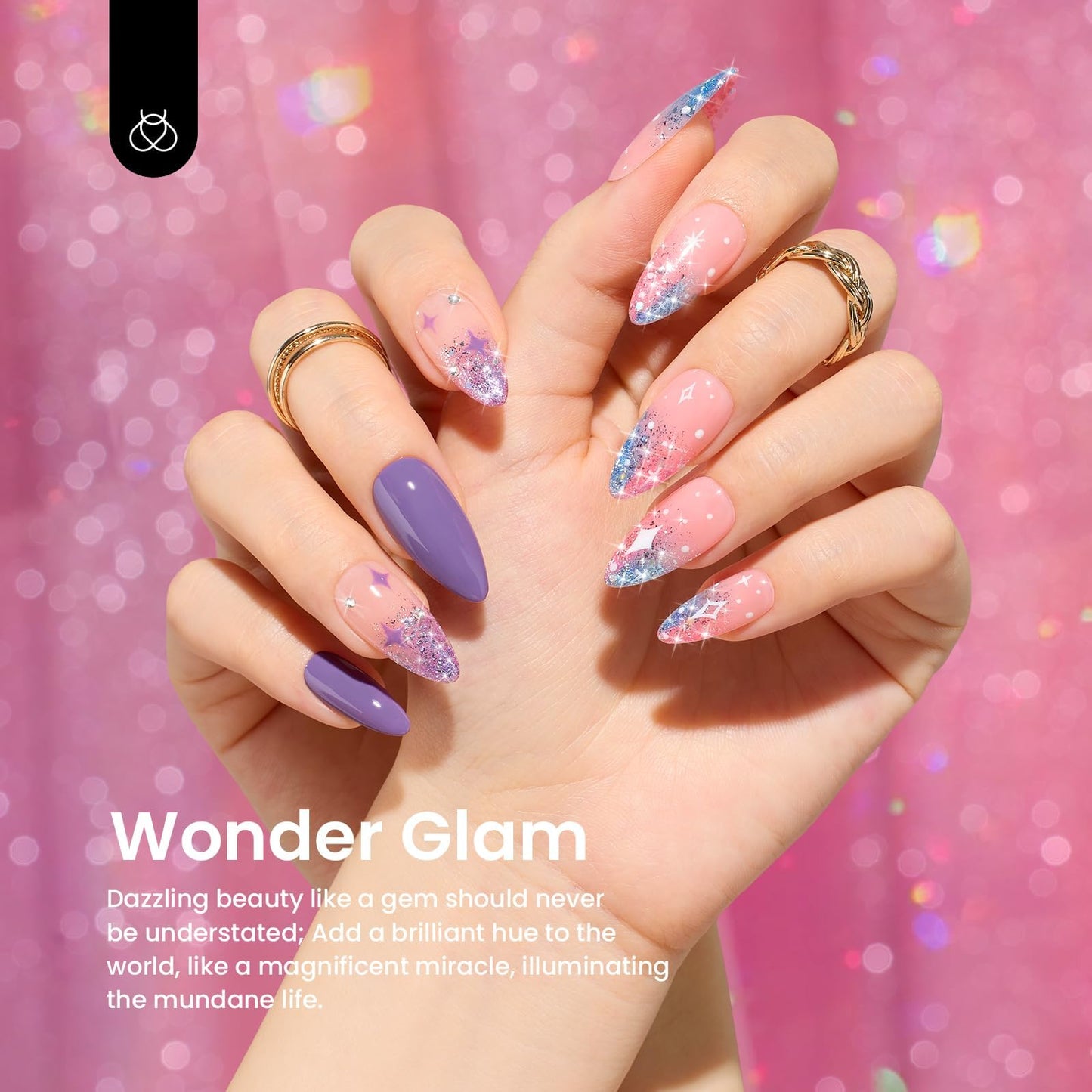 Beetles Glitter Gel Nail Polish 6 Colors Sparkle Silver Pink Blue Gel Polish Set Soak Off Uv Diy Manicure Kit Gifts for Women