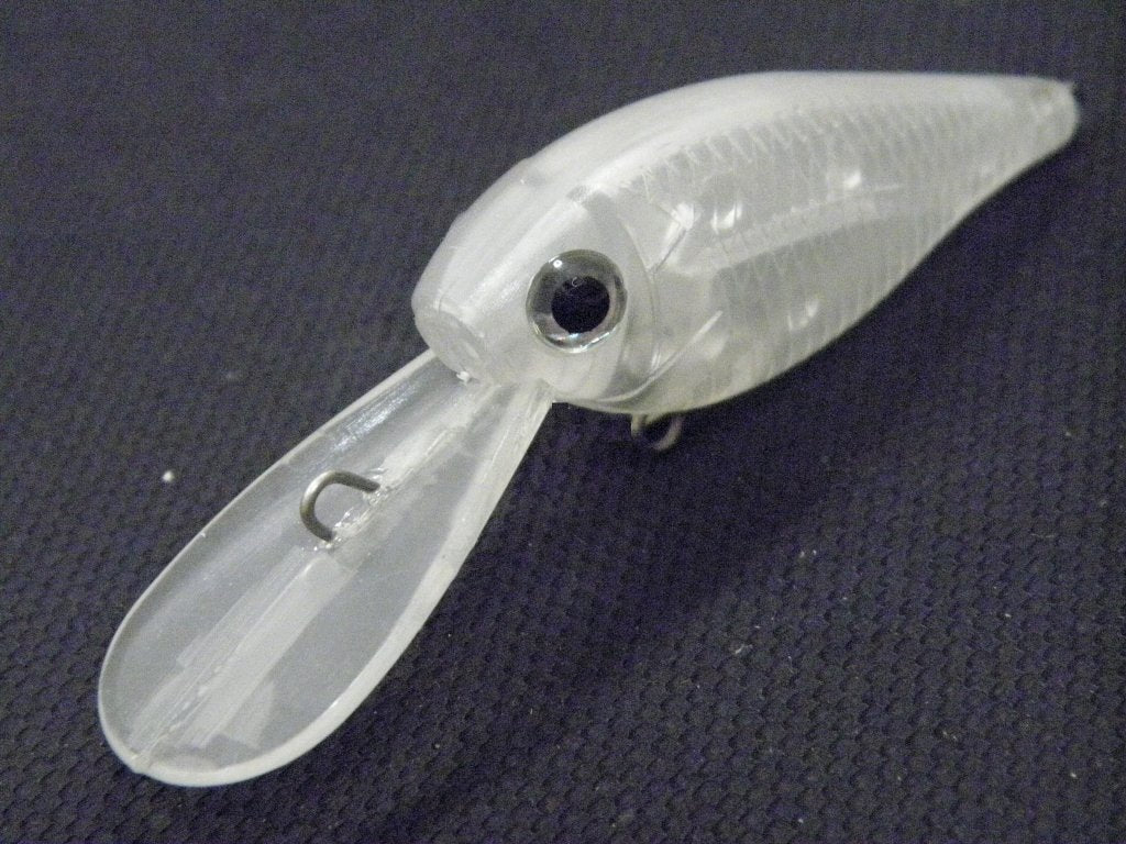 wLure 10 Blank Unpainted Crankbait Wide Wobble Deep Diver Jerkbait Slow Floating Fishing Lures with Free Eyes UPC549