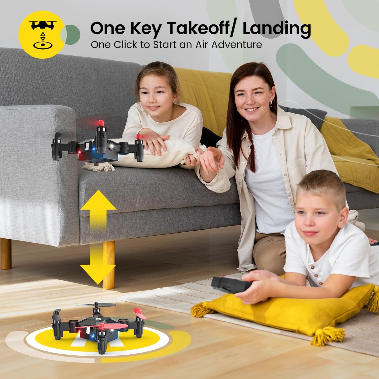 Holy Stone HS190 Foldable Mini Nano RC Drone for Kids Gift Portable Pocket Quadcopter with Altitude Hold 3D Flips and Headless Mode Easy to Fly for Beginners