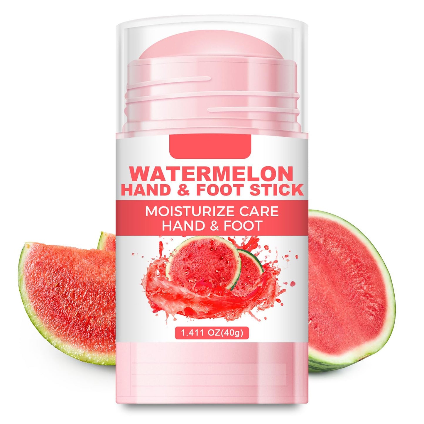 60% Urea Cream Foot Hand Cream Stick for Cracked Hands Elbows Feet Knees, Repairing Restore Balm for Dry & Dead Skin, Hydrates & Nourish Foot Care for Women & Men, Watermelon Scent, 1.41 oz