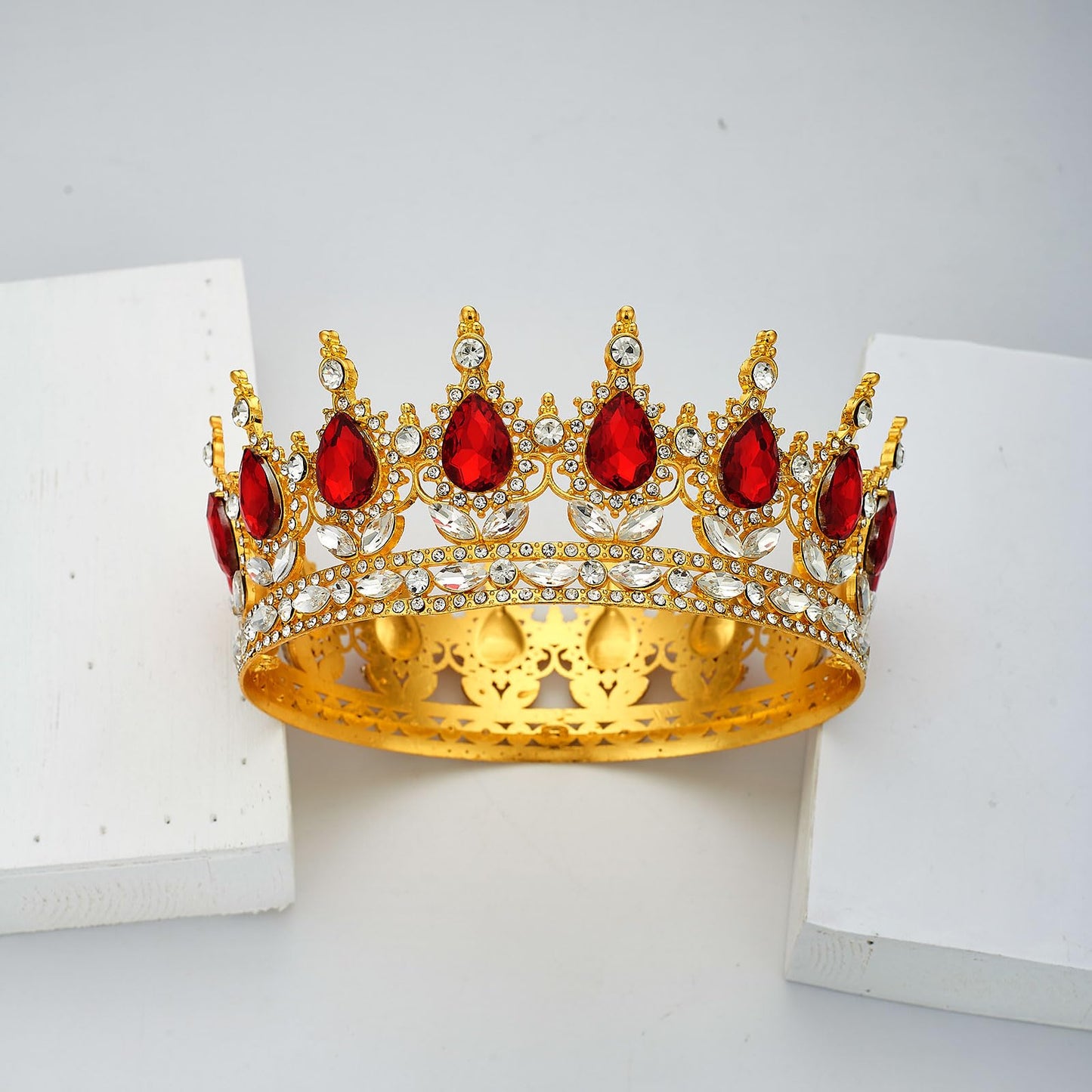 YOUlDIANZI Queen Crown Rhinestone Wedding Crowns and Tiaras for Women Costume Party Hair Accessories Princess Birthday Crown Crystal Bridal