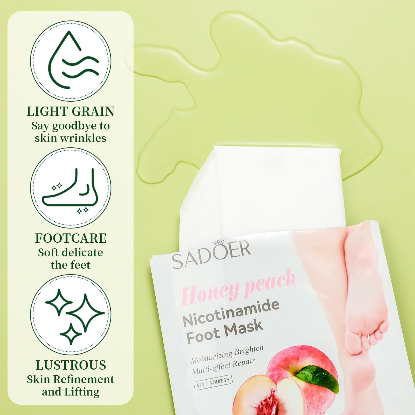Swiffen 24 Pcs Fruits Beauty Foot Mask Bulk Hydrating Foot Moisturizing Socks Shea Butter Aloe Treatment Mask for Spa Kit Sleeping Skincare Gift Beauty Kits for Women
