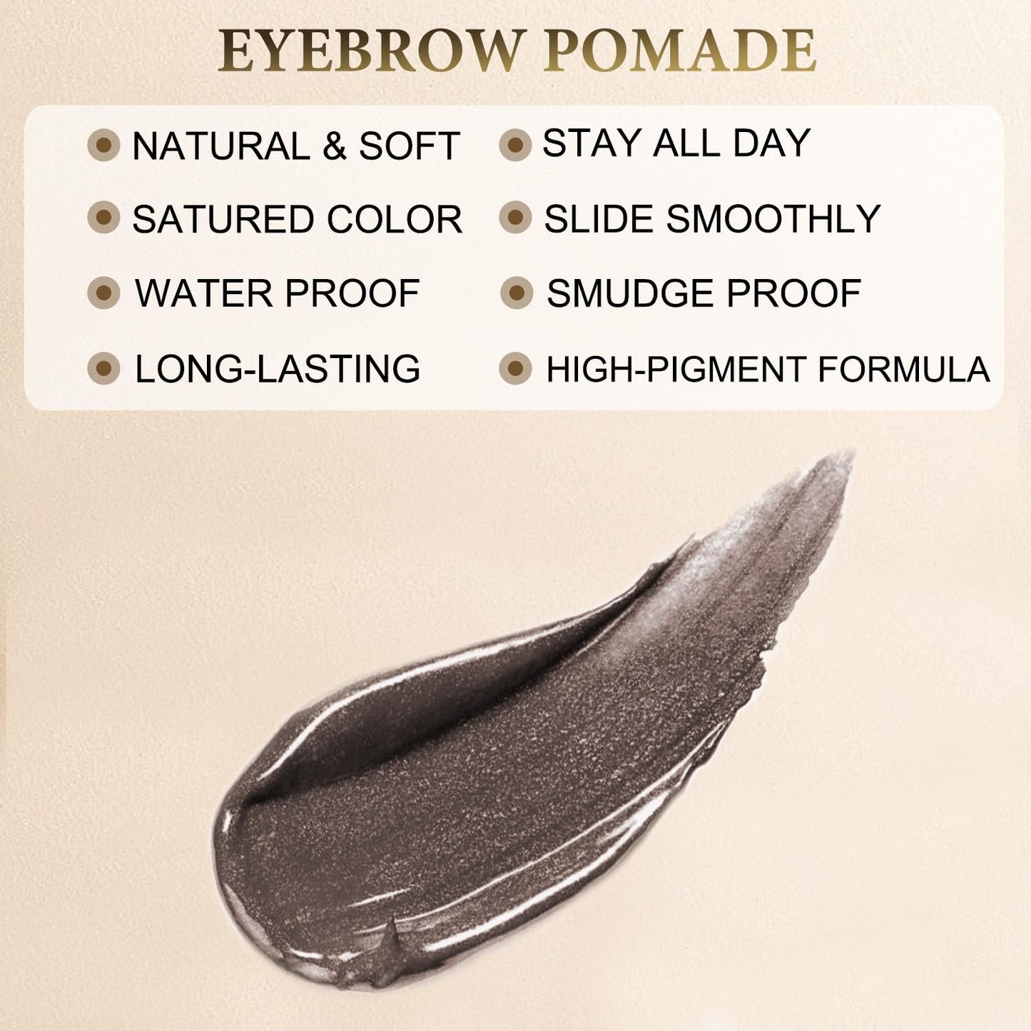Eyebrow Pen Makeup Kit, with 4 Tip Waterproof Microblading Eyebrow Pencil, Eyeliner, Eyebrow Pomade and Dual-ended Eyebrow Brush, Brow Pencil Eyebrow Kit for Natural Looking - Dark Coffee
