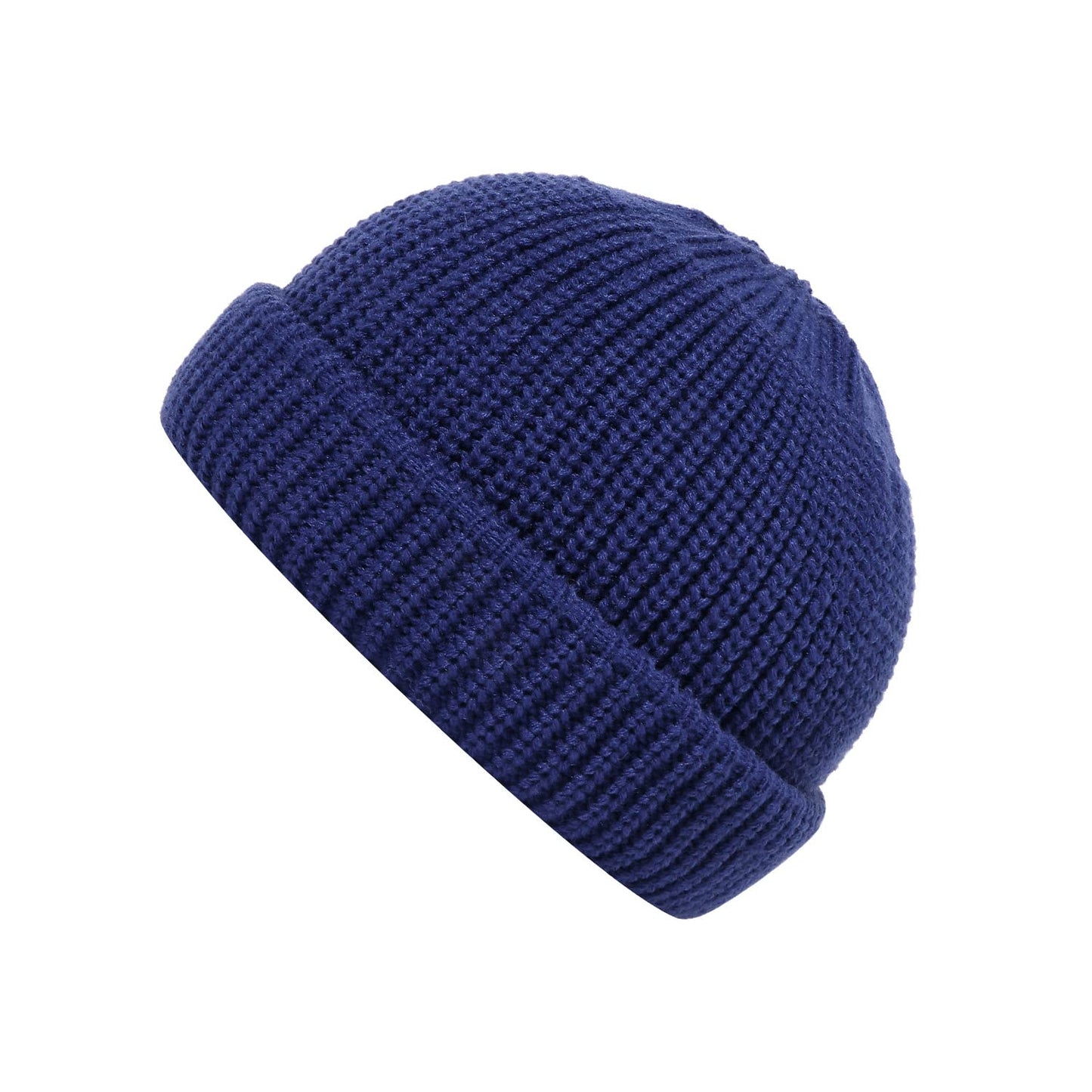 CLAPE Classic Knit Elasticity Beanie Cap Solid Color Skullcap Hip Hop Hats Winter Ski Snowboarding Cap Brimless Hat,Blue