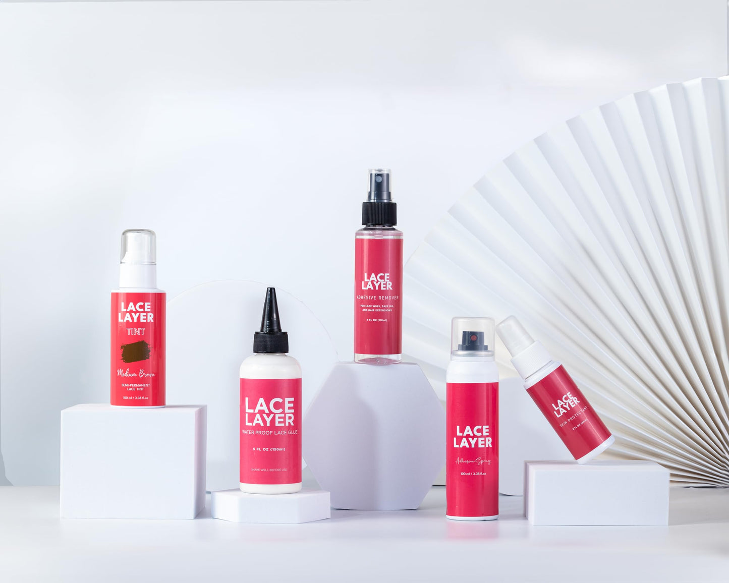 Lace Layer Lace Wig Adhesive - 5 oz - Invisible Bonding Glue for Lace Wigs, Frontals, and Closures, Waterproof & Humidity Resistant Lace Frontal Glue (Strong Hold) (5 oz)