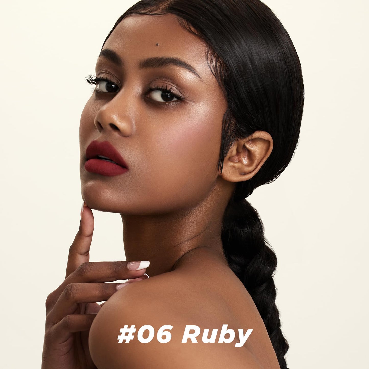 ITY Velvet Matte Finish Lip Stain-Mousse Textured Lip Clay, Red Shade, Conceals Lip Lines, Rich Pigment Lip Tint Lipsticks, 0.14 oz (4g) in Ruby