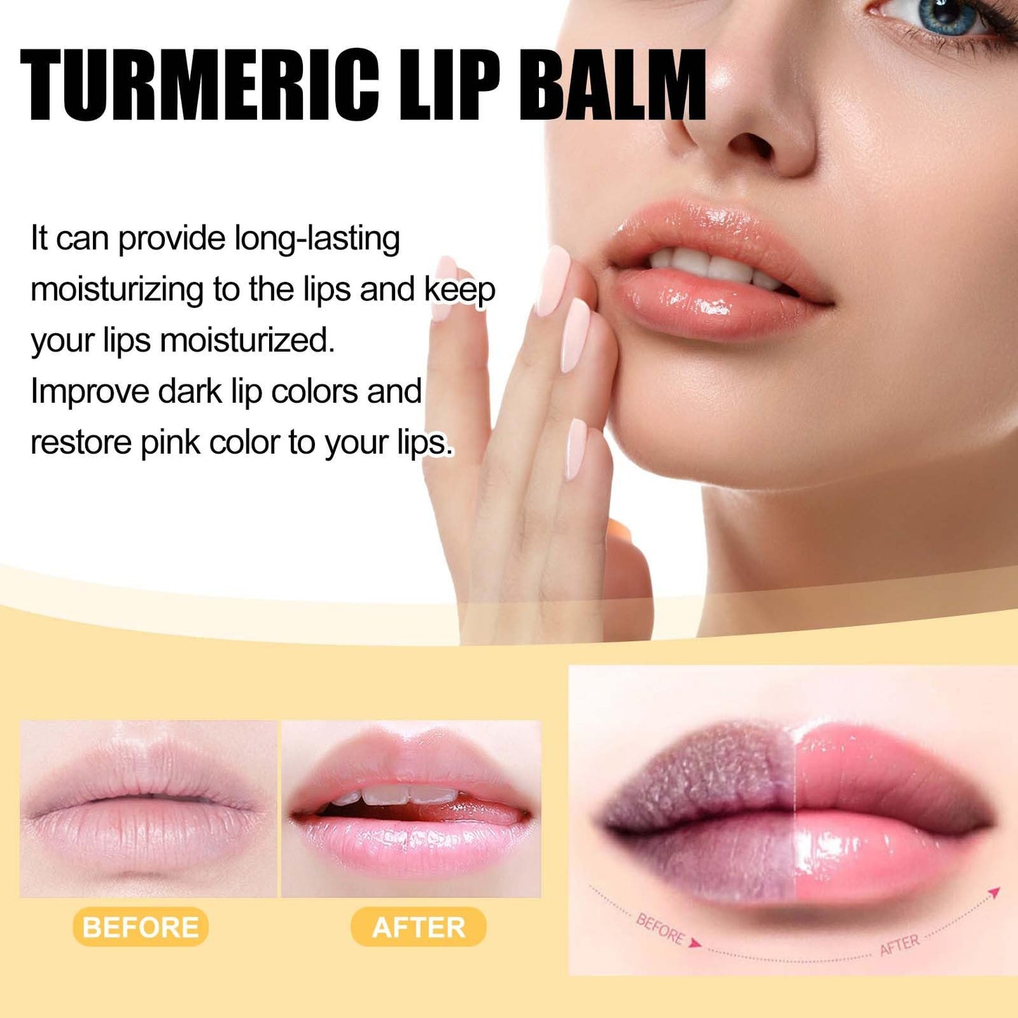 Jinshane Dark Lip Serum, Lip Lightening for Dark Lips Lip Brightener for Smokers Dark Lip, Dark Lips Lightening Treatment, Jinshane Lip Serum by Vitamin Extract, Lightens Dark Lips and Tightens (3PCS)