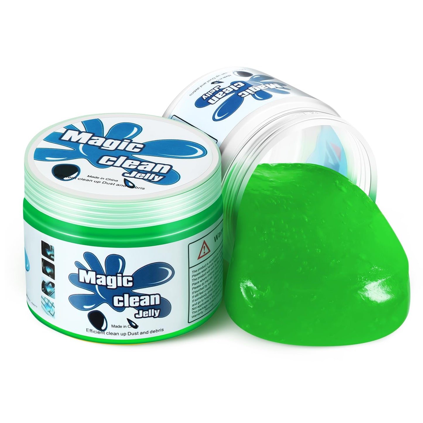 Magshion Car Cleaning Gel Dust Cleaning Gel for Car Vent, Auto Detailing Tools Home Office Detailing Jelly Keyboard Cleaner for Dust and Debris Removal (Green)