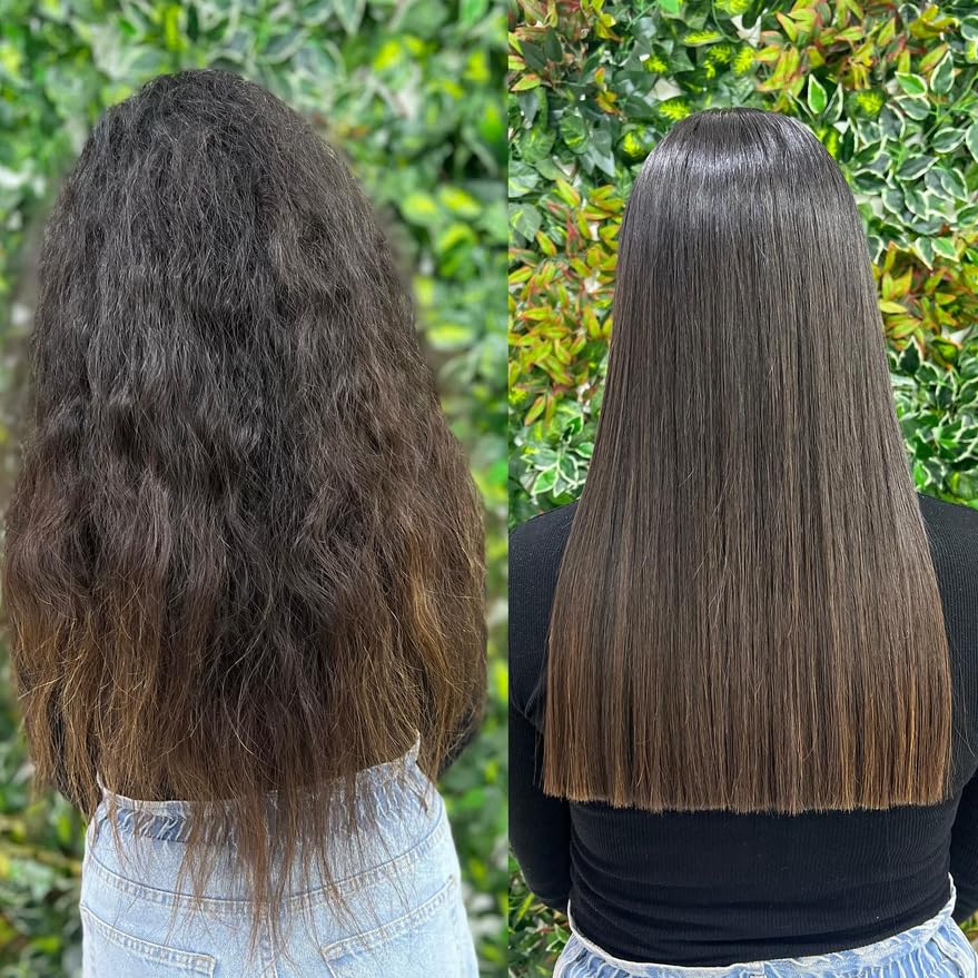 Brazilian Keratin Hair Straightening Complex (2x 120ml) - Blowout Long-Lasting Treatment with Argan Oil for Smooth, Professional Straightening Results - Keratin Research