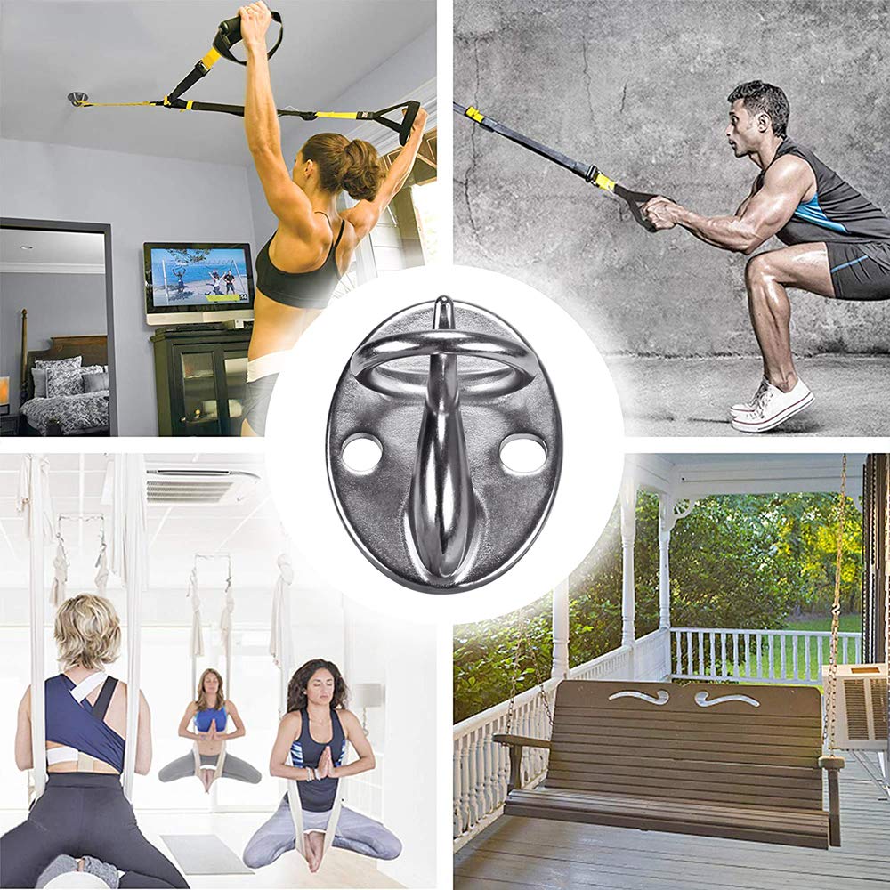 BeneLabel Wall Mount Bracket for Suspension Strap Trainer, 2000LB Capacity, Body Weight Strength Training Systems, Aerial Yoga Swing Hammock, Resistance Band, Battle Rope, Boxing Equipment