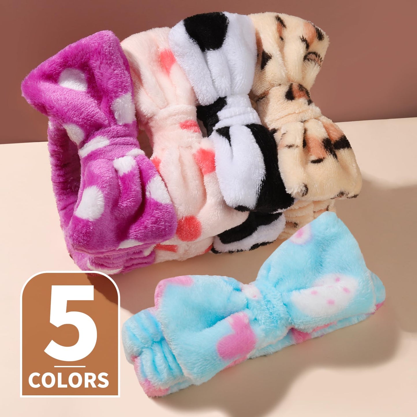 Teenitor Makeup and Spa Headbands, Bow Headbands for Women's Skincare and Face Washing