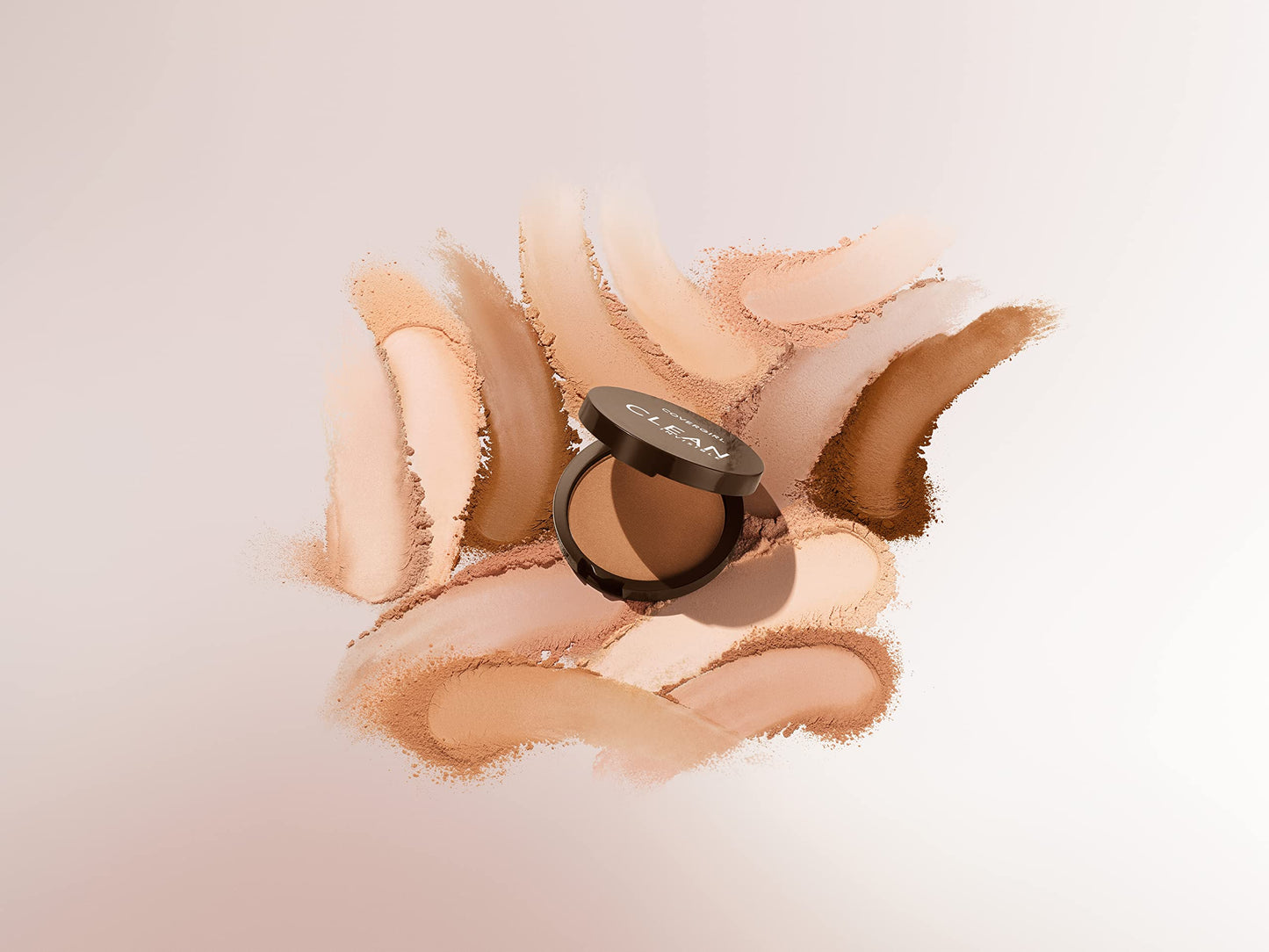 Covergirl Clean Invisible Pressed Powder, Lightweight, Breathable, Vegan Formula, Creamy Natural 120, 0.38oz