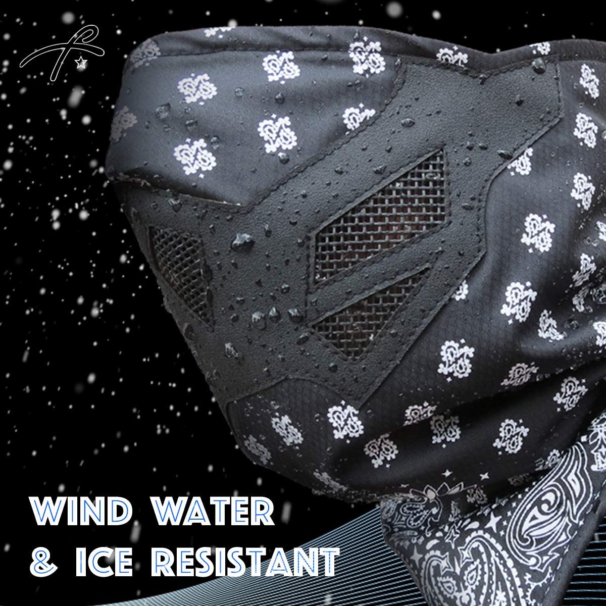 Half Face Mask for Cold Winter Weather. Use This Half Balaclava for Snowboarding, Ski, Motorcycle. (Many Colors) (Camo- Digital)