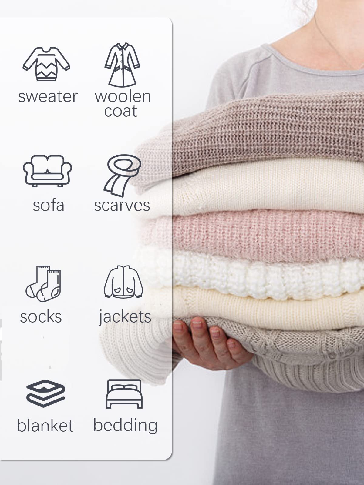 Electric Fabric Shaver, Homeleader Rechargeable Lint Remover, Led Digital Display Sweater Shaver with 3-Speeds and 6-Leaf Blades, Fabric Pill Remover for Clothes, Couch and Furniture, Champagne.